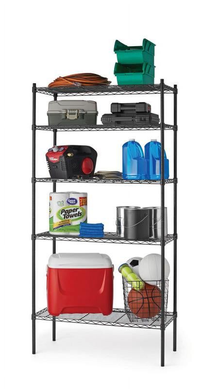 Photo 1 of ***USED - MISSING NUMEROUS PARTS - UNABLE TO VERIFY FUNCTIONALITY***
Hyper Tough Chrome Wire Shelf 5-Tier 72" H x 36" W x 16" D, 1750lb Total Capacity