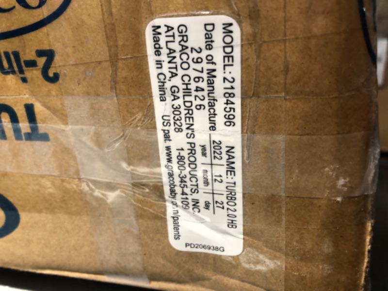 Photo 1 of Graco TurboBooster 2.0 Highback Booster Car Seat, Declan