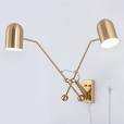 Photo 1 of ***USED - NO BULBS - UNABLE TO TEST***
2 Lights Wall Sconces Plug in Wall Lamp Dimmable Swing Arms Wall Sconce for Bedroom Living Room
