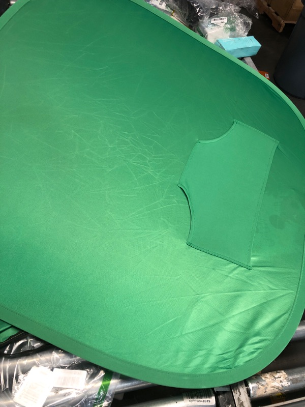 Photo 1 of Pop Up Green Screen Background Chair Attachment for Streaming Online with Storage Bag (50in, GreenSq)
