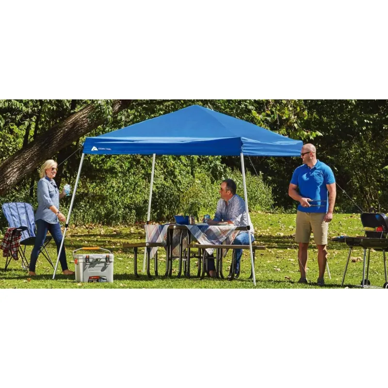 Photo 1 of  Pop-up Canopy Outdoor Shading Shelter, Blue 