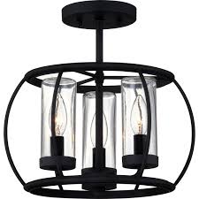 Photo 1 of ***USED - LIKELY MISSING PARTS - UNABLE TO VERIFY FUNCTIONALITY***
Quoizel Daxton 4-Light Matte Black Transitional Clear Glass Drum Outdoor Hanging Pendant Light