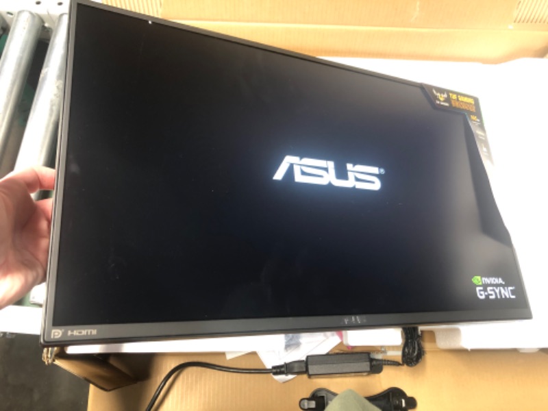 Photo 2 of ASUS TUF Gaming VG259QR 24.5” Gaming Monitor, 1080P Full HD, 165Hz (Supports 144Hz), 1ms, Extreme Low Motion Blur, G-SYNC ready, Eye Care, DisplayPort HDMI, Shadow Boost, Height Adjustable,Black 24.5" IPS 1ms 165Hz