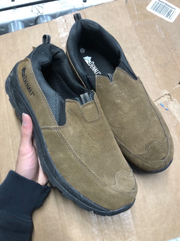 Photo 1 of Denali Men's Wide Hiking Shoes for Men Slip on Loafers Go Walking Shoes Trekking Trails Sneakers with Arch Support (US 12mens)