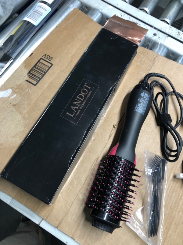 Photo 4 of Hair Dryer Brush Blow Dryer Brush in One 4 in 1 Styling Tools with Ceramic Oval Barrel, and Styler Volumizer, Hot Air Straightener Brush for All Hair Types