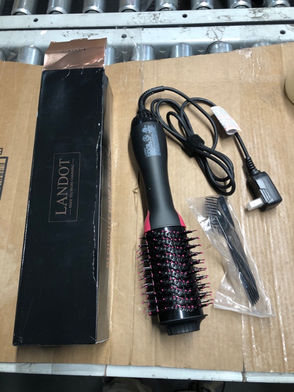 Photo 2 of Hair Dryer Brush Blow Dryer Brush in One 4 in 1 Styling Tools with Ceramic Oval Barrel, and Styler Volumizer, Hot Air Straightener Brush for All Hair Types