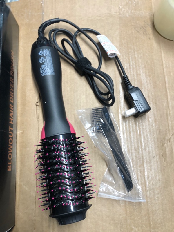 Photo 5 of Hair Dryer Brush Blow Dryer Brush in One 4 in 1 Styling Tools with Ceramic Oval Barrel, and Styler Volumizer, Hot Air Straightener Brush for All Hair Types