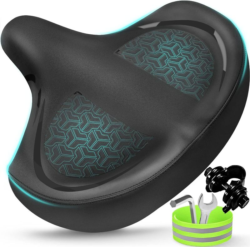 Photo 1 of **READ NOTES***(FOR PARTS ONLY)
Bicycle Seat, Bike Seat for Women Men Extra Comfort Wide, Oversized Comfortable Seats Saddle for Peloton Bikes, Fit for Exercise Bikes, Electric Bikes, Mountain Bikes, Cruiser Bikes