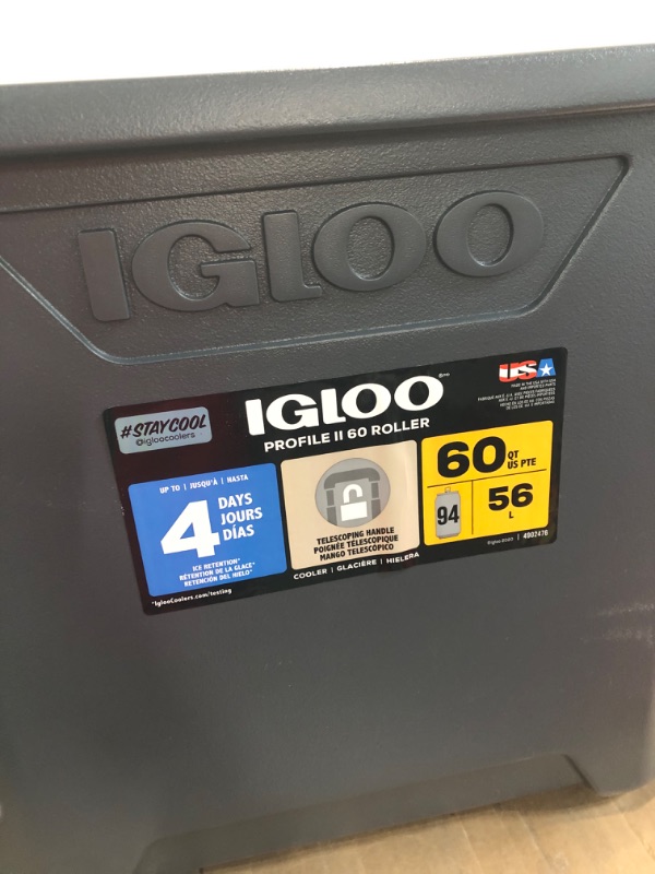 Photo 3 of (DAMAGED)**READ NOTES***
Igloo Maxcold 60 Qt Commercially Insulated Coolers