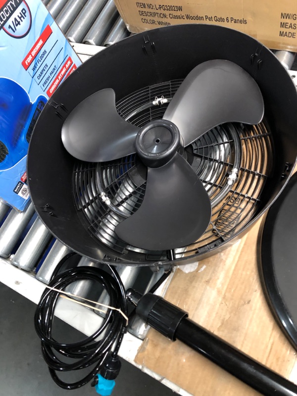 Photo 4 of **NON REFUNDABLE ITEM**(FOR PARTS ONLY)
18 in. 3 Fan Speeds Misting Personal Fan in Black with Oscillation Function
