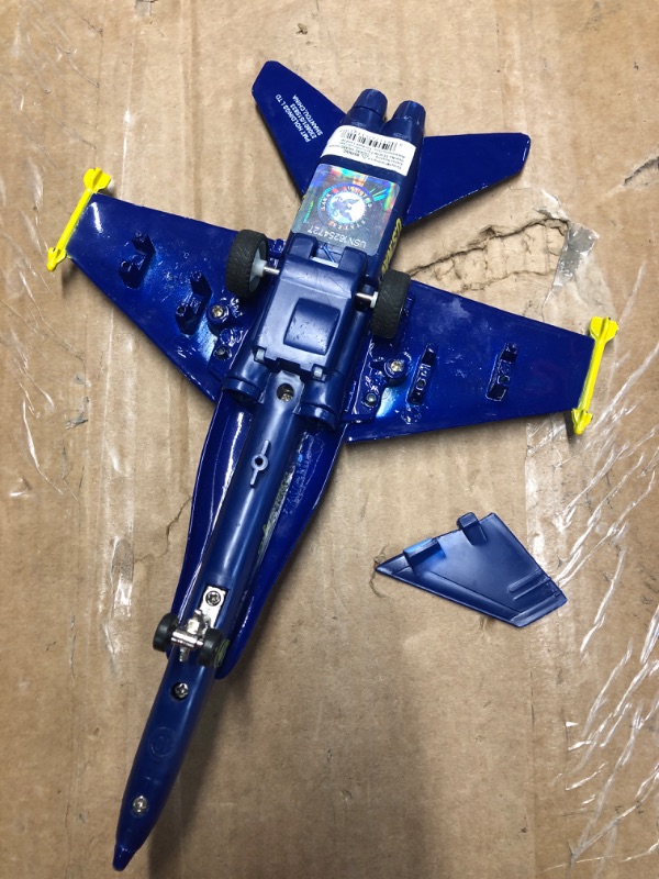 Photo 4 of (NON REFUNDABLE ITEM)**FOR PARTS ONLY**
Playmaker Toys ? United States Navy Blue Angels F/A-18 Super Hornet Fighter Jet 9inch Die Cast Metal Model Toy w/ Pullback Action