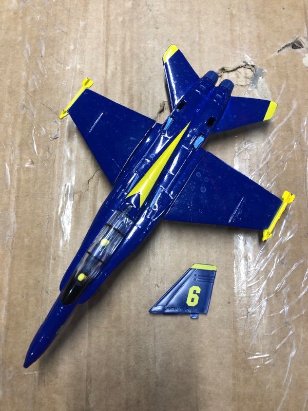 Photo 2 of (NON REFUNDABLE ITEM)**FOR PARTS ONLY**
Playmaker Toys ? United States Navy Blue Angels F/A-18 Super Hornet Fighter Jet 9inch Die Cast Metal Model Toy w/ Pullback Action