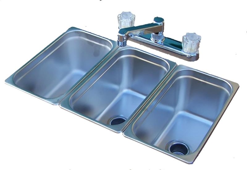 Photo 1 of **READ NOTES***
Concession sink 3 compartment triple