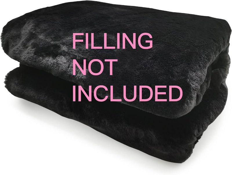 Photo 3 of **COVER ONLY**
CAQ Fluffy Fur Bean Bag Chairs Cover for Adults (Just Cover, No Filler) 4Ft Machine Replacement Large (Black?