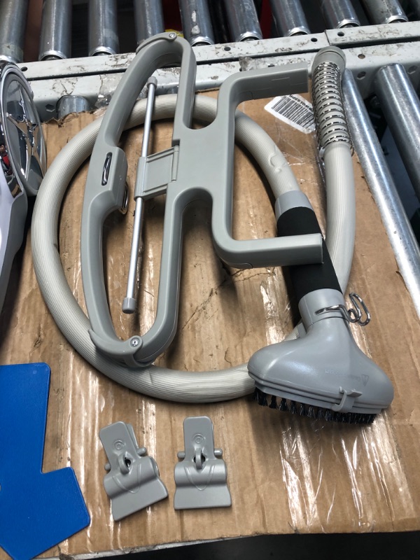 Photo 3 of **NON REFUNDABLE ITEM**(FOR PARTS ONLY)
SALAV GS45-DJ Professional Upright Garment Steamer with Roll Wheels, Retractable Power Cord, Multi-Function Extra Wide Hanger, Foot Pedal Step On Control, Hanger Clips, Pants Press, Fabric Brush, & Mini Ironing Padd