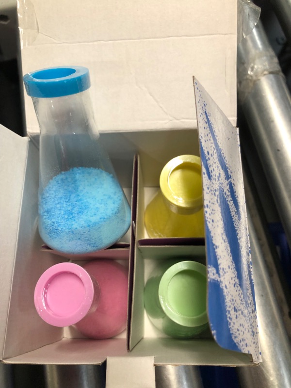 Photo 2 of Fizzy Flask Bath Magic 4 Pk - Bath Toys for Kids Toddlers - Kid Safe Color - Bathtub Science - Bubble Soap Tub Time - Foam Fizzies Bombs Bubbles Potions - Age Toddler 3 4 5 6 7 8 - Non Toxic All Ages