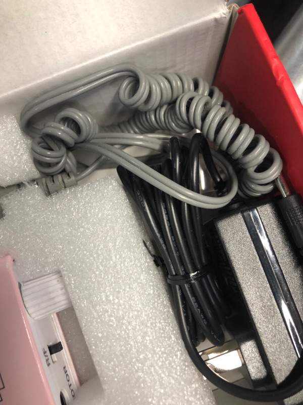 Photo 3 of **NON REFUNDABLE ITEM**(FOR PARTS ONLY)
30000RPM Portable Nail Drill Machine, AZ GOGO Professional Rechargeable Electric Efile Nail Drill for Acrylic Nails, Manicure/Pedicure, Polishing, Cuticle - Salon or Home Use?Pink?