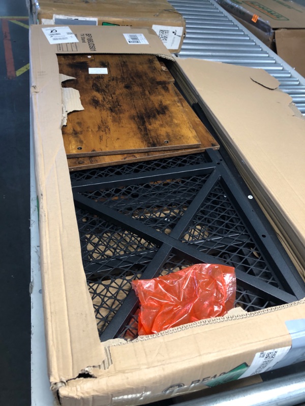 Photo 1 of **NON REFUNDABLE ITEM**(FOR PARTS ONLY)
HOOBRO TV Stand with Mount and Power Outlet 63", Entertainment Center with Swivel TV Mount for TVs Up to 75", TV Stand Mount with Storage Shelves for Living Room, Bedroom, Rustic Brown BF166UDS01 63 Inch