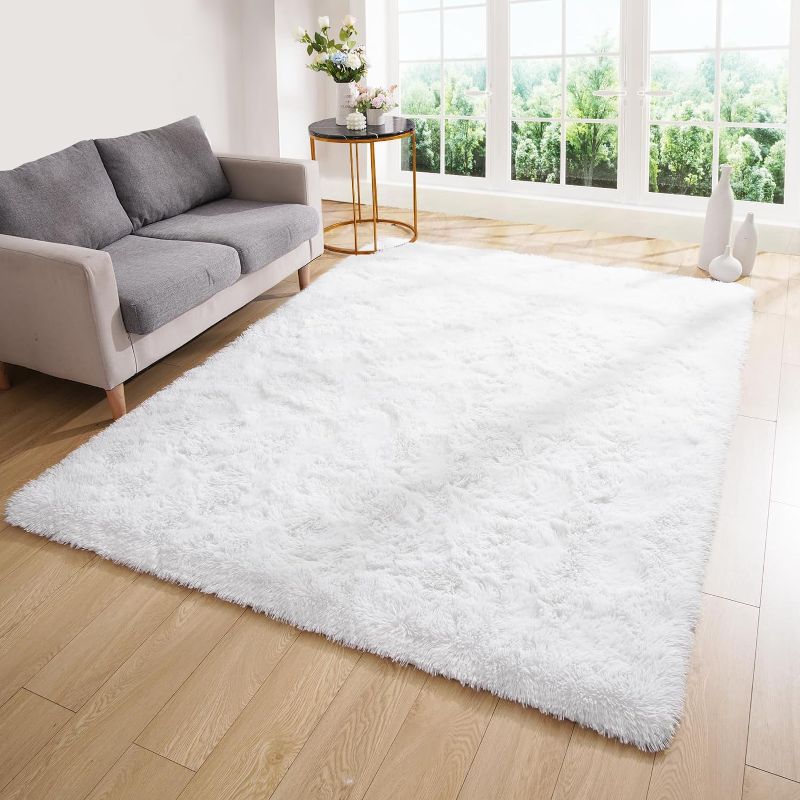 Photo 1 of ***READ NOTES***
White Fluffy Large Rug