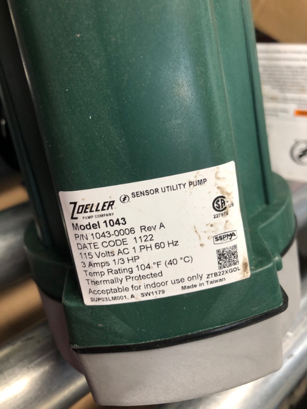 Photo 1 of 1/3HP Automatic Utility Pump