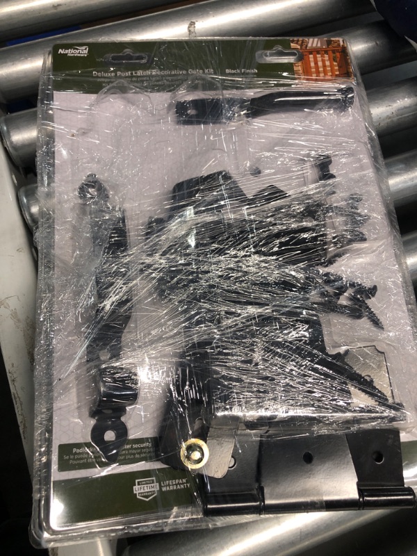 Photo 1 of **NON REFUNDABLE ITEM**(FOR PARTS ONLY)
National Hardware N109-308 V8422 Deluxe Decorative T-Hinge Gate Kit in Black