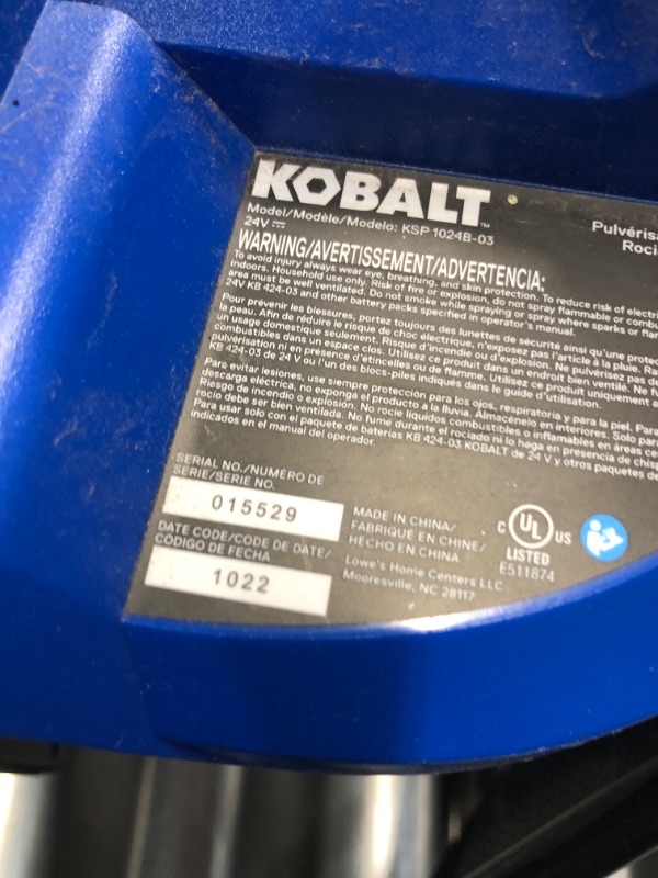 Photo 5 of (used)(see all images) Kobalt 2.11-Gallon Plastic Pump Sprayer
