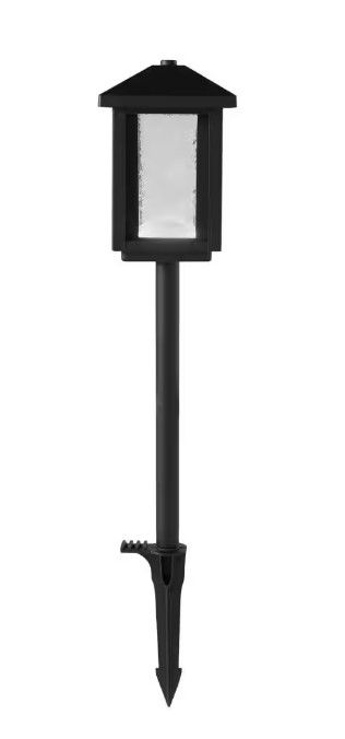 Photo 1 of **READ NOTES**
Cairo Low Voltage Square Transitional Black Integrated LED Outdoor Landscape Path Light with Bubble Glass (1-Pack)
