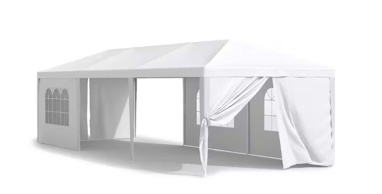 Photo 1 of **NON REFUNDABLE ITEM**(FOR PARTS ONLY)
10 ft. x 30 ft. White Outdoor Gazebo Wedding Party Tent with Removable Sidewalls
