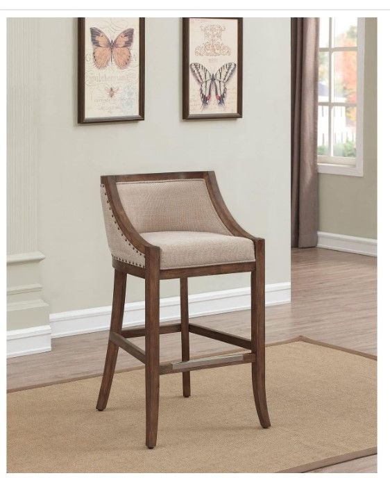 Photo 1 of **READ NOTES**
American Woodcrafters Michelle 26-inch Warm Brown Wood Counter Bar Stool
