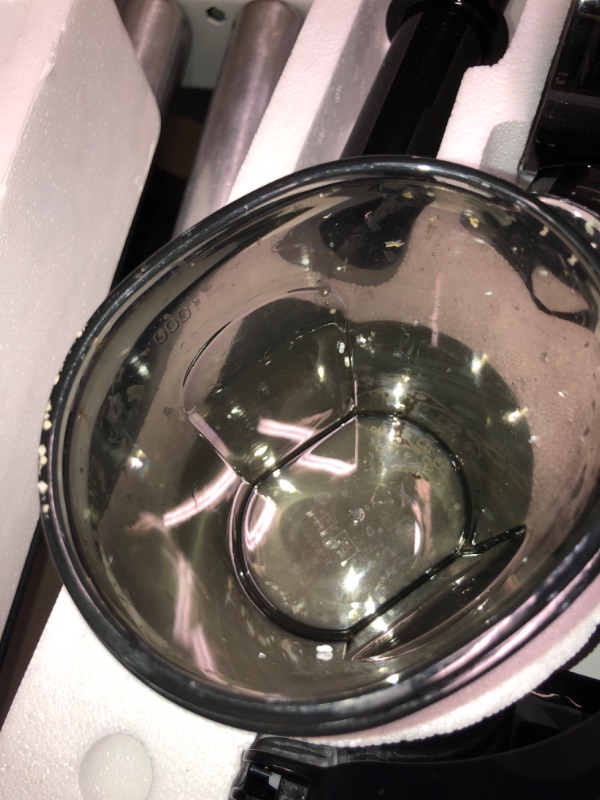 Photo 5 of **NON REFUNDABLE ITEM**(FOR PARTS ONLY)
Elite Gourmet EJX320 Big Mouth Whole Fruit 5.2” Self-Feeding Chute, Cold Press Masticating Slow Juice Extractor, Hands-Free, Less Prep, Easy to Clean, Impact Resistant BPA Free Tritan, Black