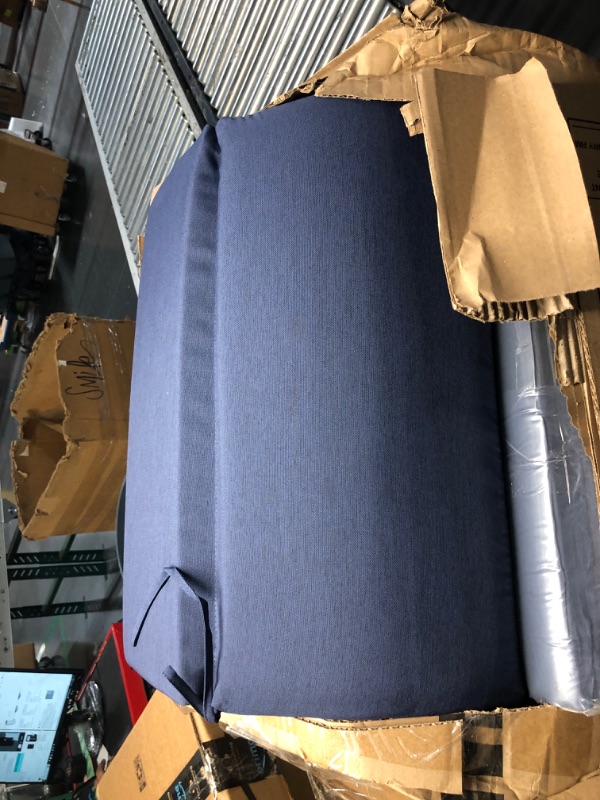 Photo 1 of *READ NOTES* Arden Selections Outdoor Chaise Lounge Cushion 72 x 21, Aqua Leala 72 x 21 Aqua Leala Texture