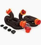 Photo 1 of *****STOCK IMAGE FOR SAMPLE*****
1 - Camco RhinoFLEX 20-Ft Camper/RV Sewer Hose Kit - Features Clear Elbow Fitting w/Removable 4-in-1 Adapter - Connects to 3” Slip or 3”/3.5”/4” NPT Threaded Sewer Connection (39742) 1 Hose