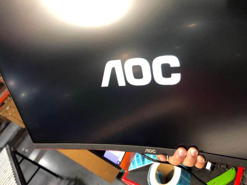 Photo 3 of AOC C27G2Z 27" Curved Frameless Ultra-Fast Gaming Monitor, FHD 1080p, 0.5ms 240Hz, FreeSync, HDMI/DP/VGA, Height Adjustable, 3-Year Zero Dead Pixel Guarantee, Black, Xbox PS5 Switch 27" Curved FHD 240Hz