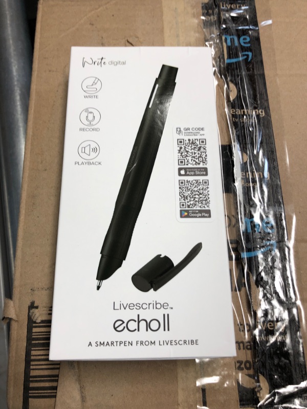Photo 1 of Livescribe Echo 2 Smartpen, Black Digital Pen, Bluetooth, Wireless, iOS, Android, Mac, Windows