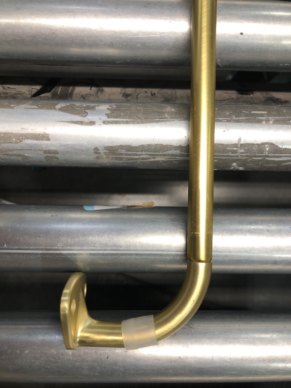 Photo 1 of (READ FULL POST) Brass Curtain Rods 2 Pack, Room Darkening Curtain Rods 28-48 Inch, Curtain Rods Wrap Around Design, 3/4 Inch Diameter Single Drapery Rod, Adjustable Blackout Curtains Rod for Window Darkening Curtains (PARTS/SCRAP) 
