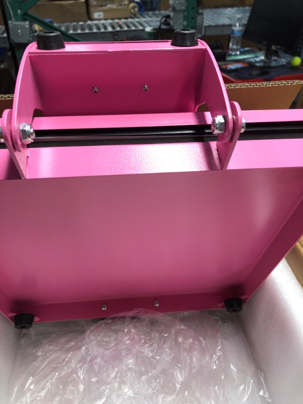 Photo 1 of Heat Press, 15"x15" Clamshell Sublimation T Shirt Press Machine, Fast Heat-up with Digital Precise Temperature Control for T-Shirts, Bags, Mats, Puzzles,Garments,1200W (Pink) 