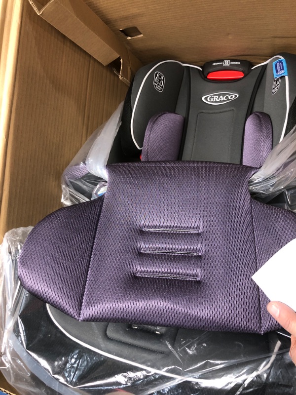 Photo 3 of Graco SlimFit 3 in 1 Car Seat, Slim & Comfy Design Saves Space in Your Back Seat, Annabelle, 1 Count (Pack of 1) SlimFit Annabelle