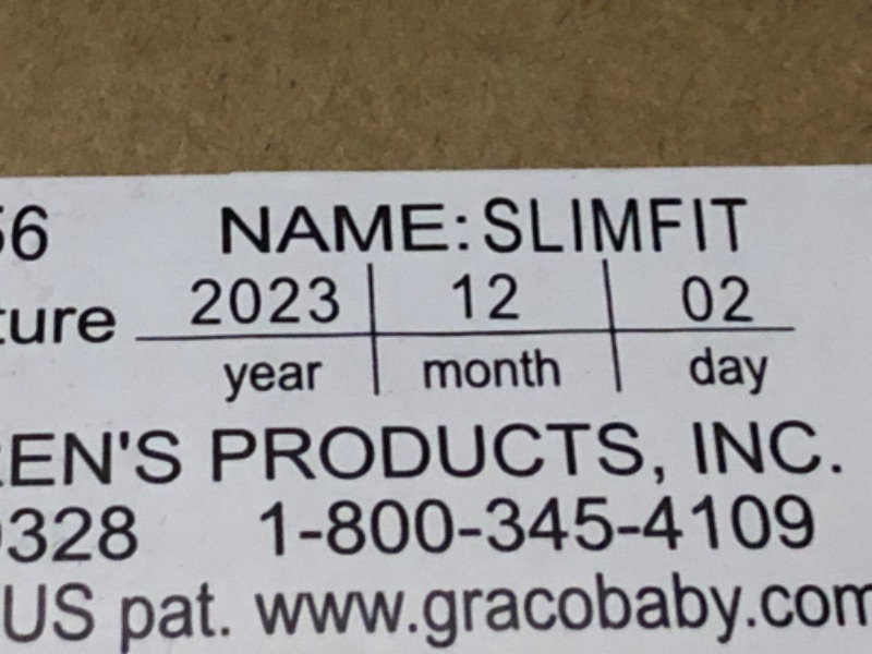 Photo 2 of Graco SlimFit 3 in 1 Car Seat, Slim & Comfy Design Saves Space in Your Back Seat, Annabelle, 1 Count (Pack of 1) SlimFit Annabelle