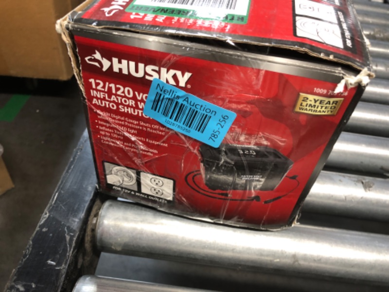 Photo 3 of Husky 12-Volt/120-Volt Home & Auto Tire Inflator