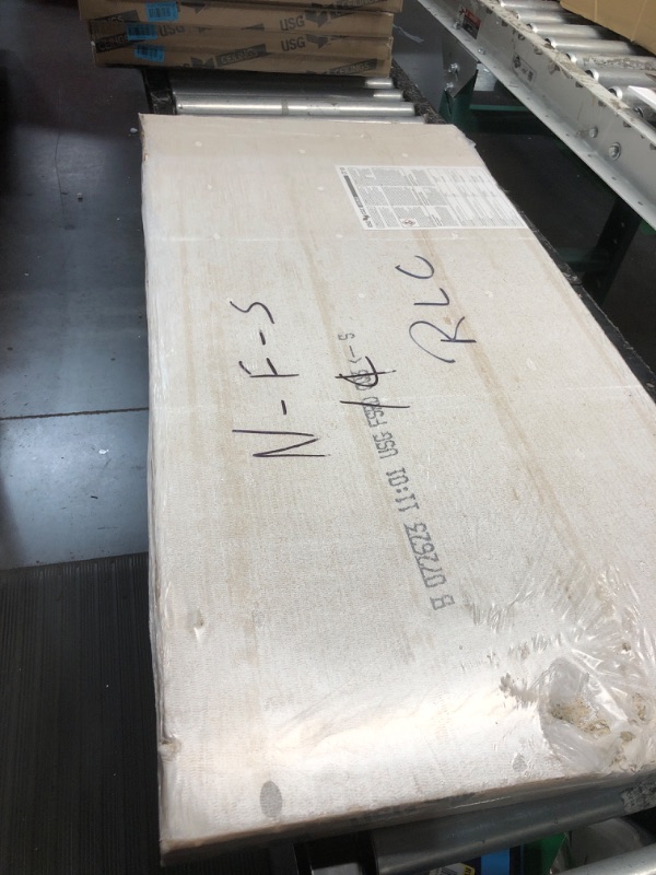 Photo 1 of **damaged**2 ft. x 4 ft. Fifth Avenue White Square Edge Lay-In Ceiling Tile, carton of 3 (24 sq. ft.)