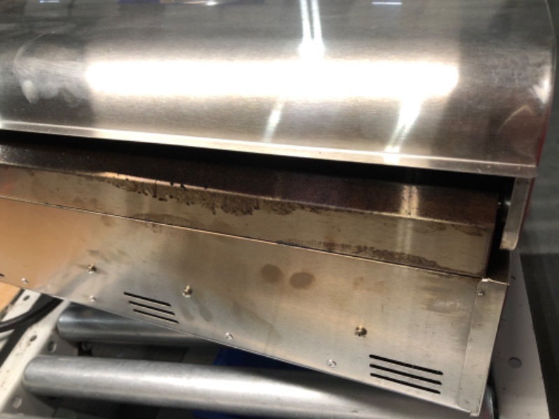 Photo 8 of ***HEAVILY USED AND DIRTY - SEE PICTURES - UNABLE TO TEST - LIKELY MISSING PARTS***
Cuisinart CGG-306 Chef's Style Propane Tabletop Grill, Two-Burner, Stainless Steel