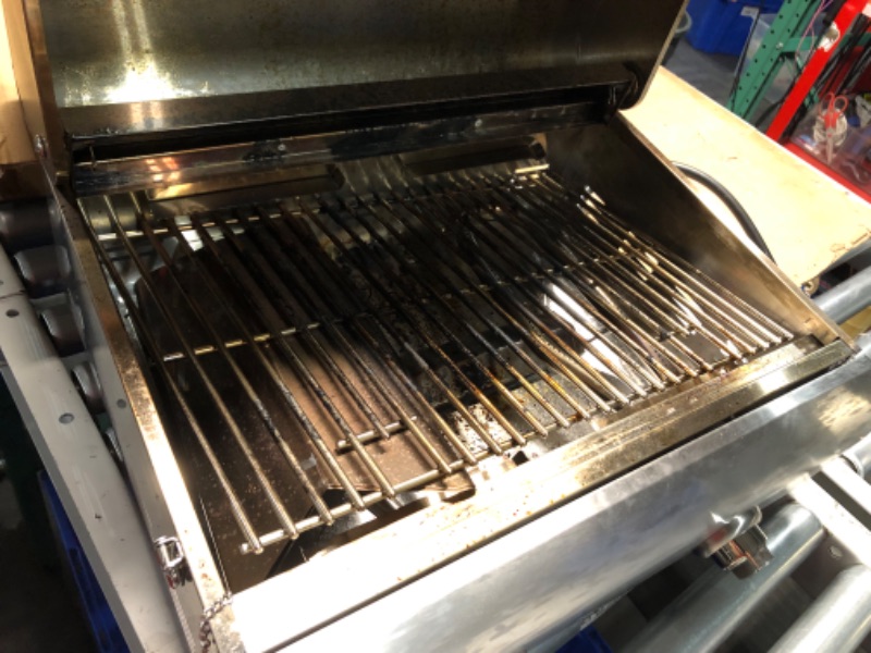 Photo 5 of ***HEAVILY USED AND DIRTY - SEE PICTURES - UNABLE TO TEST - LIKELY MISSING PARTS***
Cuisinart CGG-306 Chef's Style Propane Tabletop Grill, Two-Burner, Stainless Steel