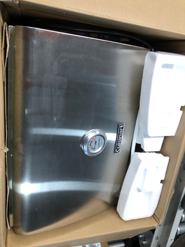 Photo 4 of ***HEAVILY USED AND DIRTY - SEE PICTURES - UNABLE TO TEST - LIKELY MISSING PARTS***
Cuisinart CGG-306 Chef's Style Propane Tabletop Grill, Two-Burner, Stainless Steel