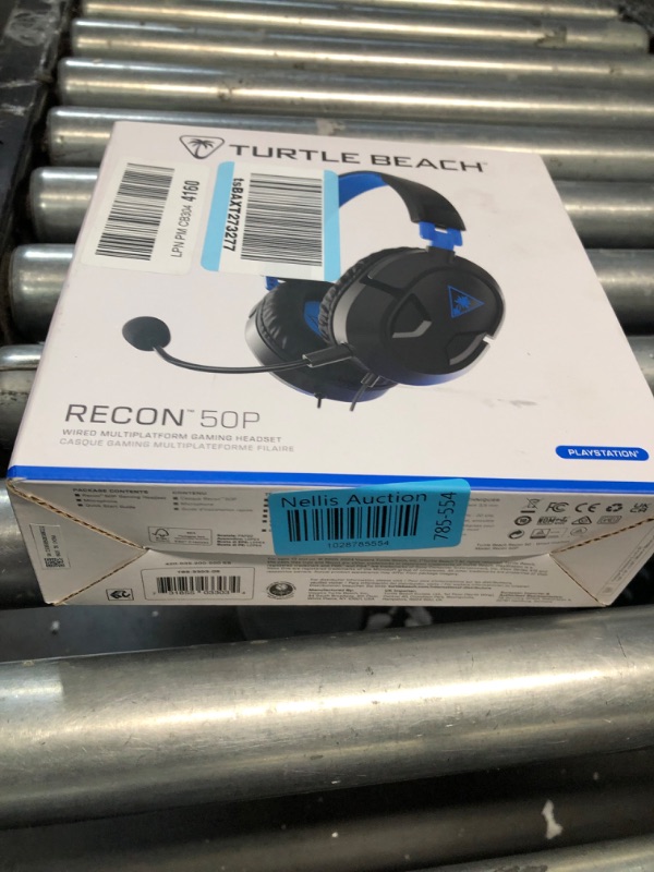 Photo 3 of Turtle Beach Recon 50 PlayStation Gaming Headset for PS5, PS4, PlayStation, Xbox Series X, Xbox Series S, Xbox One, Nintendo Switch, Mobile & PC with 3.5mm - Removable Mic, 40mm Speakers - Black Black / Blue