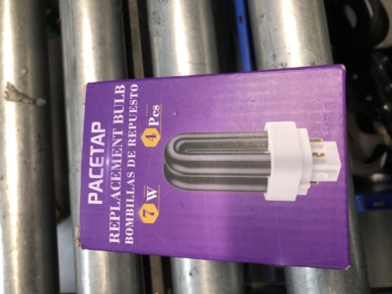 Photo 1 of 4 Pack 41050 7W Replacement Bulbs for Dynatrap DT1050 DT1100 DT1250, 1/2 Acre Replacement Bulb U Shape Replacement Bulbs Light for DynaTrap 4 Count (Pack of 1)