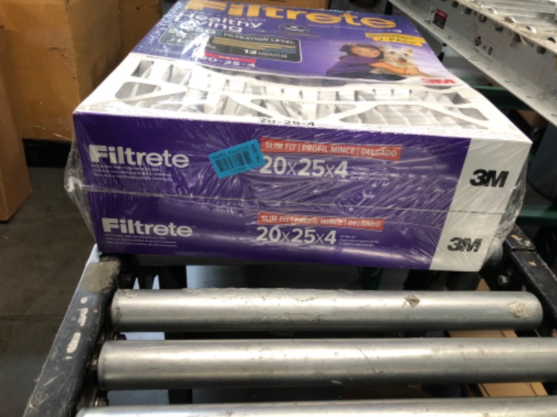 Photo 2 of [STOCK PHOTO]
Filtrete 20x25x4(SlimFit), AC Furnace Air Filter, MPR 1550 DP, Healthy Living Ultra Allergen Deep Pleat, 2-Pack, Fits Lennox & Honeywell Devices (exact dimensions 19.5 x 24.5 x 3.75) 2-Pack 20x25x4(SlimFit) Air Filter