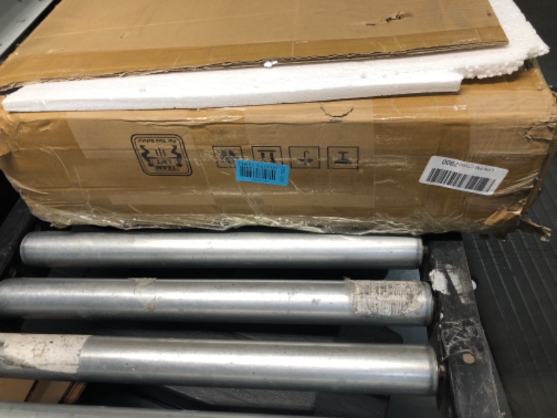 Photo 1 of 47-Inch Reception Desk with Counter, White Front Desk Reception Room Table, Retail Counter for Checkout, Modern Welcome Desk for Lobby, Office, Beauty Salon