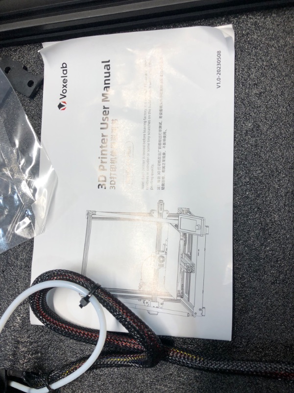 Photo 1 of Voxelab Aquila X3 Max 3D Printer with Auto Leveling, 200mm/s High-Speed Printing, FDM 3D Printer Featuring Removable Heated PEI Platform, and Large Print Size of 15.6" x 15.6" x 15.6"