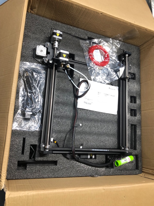 Photo 1 of Voxelab Aquila X3 Max 3D Printer with Auto Leveling, 200mm/s High-Speed Printing, FDM 3D Printer Featuring Removable Heated PEI Platform, and Large Print Size of 15.6" x 15.6" x 15.6"