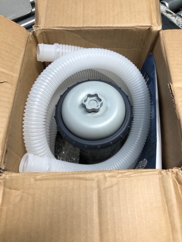 Photo 2 of ***USED - LIKELY MISSING PARTS - UNABLE TO VERIFY FUNCTIONALITY***
INTEX C1000 Krystal Clear Cartridge Filter Pump for Above Ground Pools: 1000 GPH Pump Flow Rate – Improved Circulation and Filtration – Easy Installation – Improved Water Clarity – Easy-to